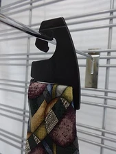 Black Plastic Neck Tie Hanger Hook Retail Shopping Supply