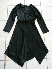 NWOT CUSHNIE for Target Black Flounce Dress Wrap style Womens Size 2 D429