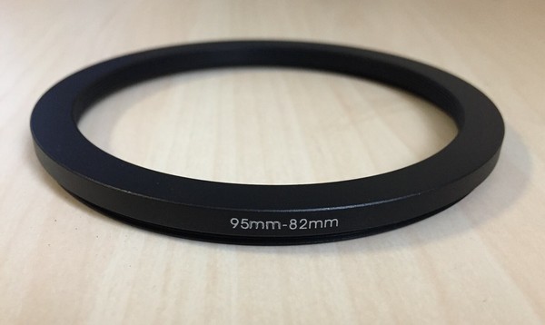 Anillo adaptador de filtros step-down  95mm - 82mm para cámara