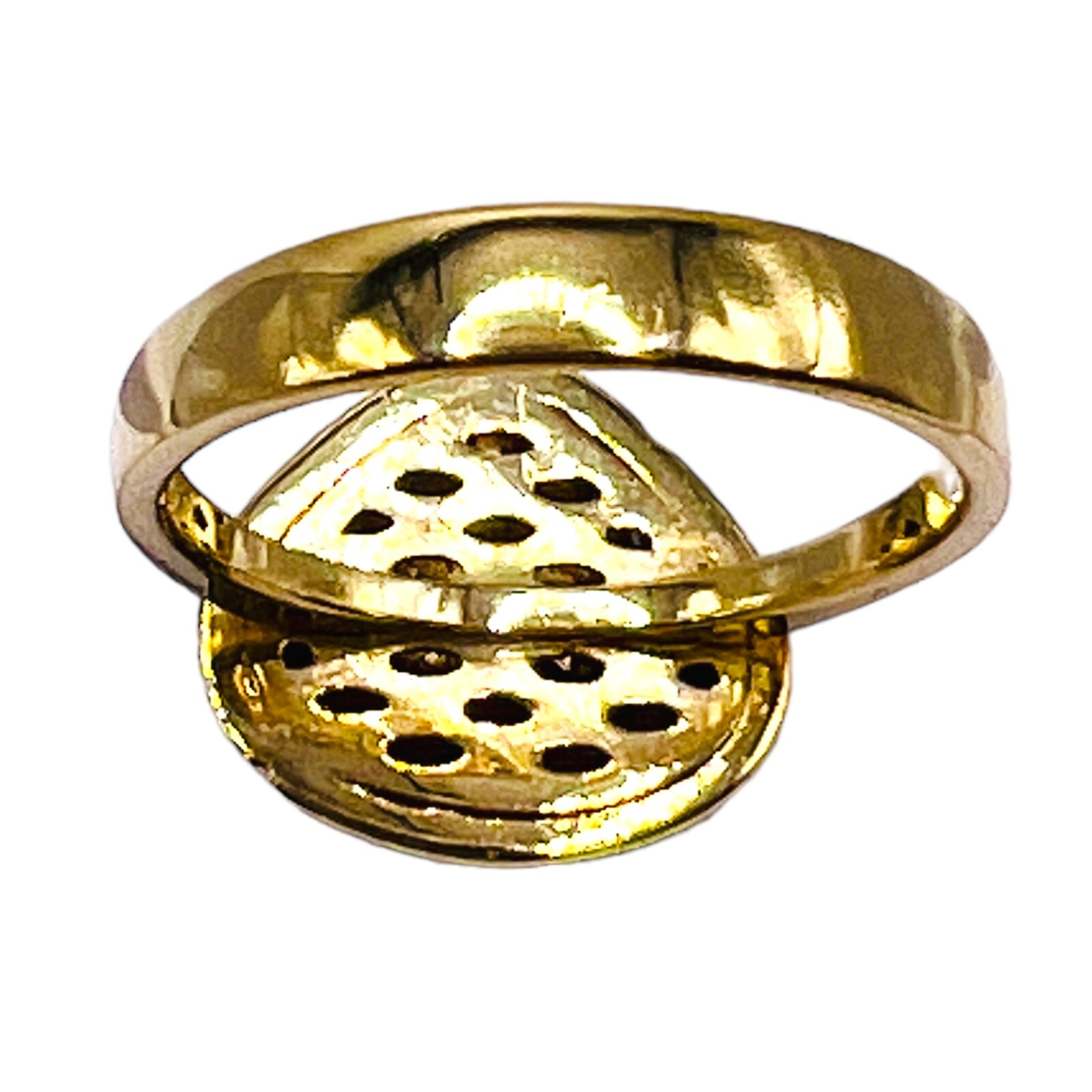 Solid 14k Yellow Gold Evil Eye Multi Gemstone Clu… - image 4