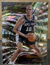 Jeremy Sochan 2022 Panini Revolution #143 Fractal ROOKIE SPURS