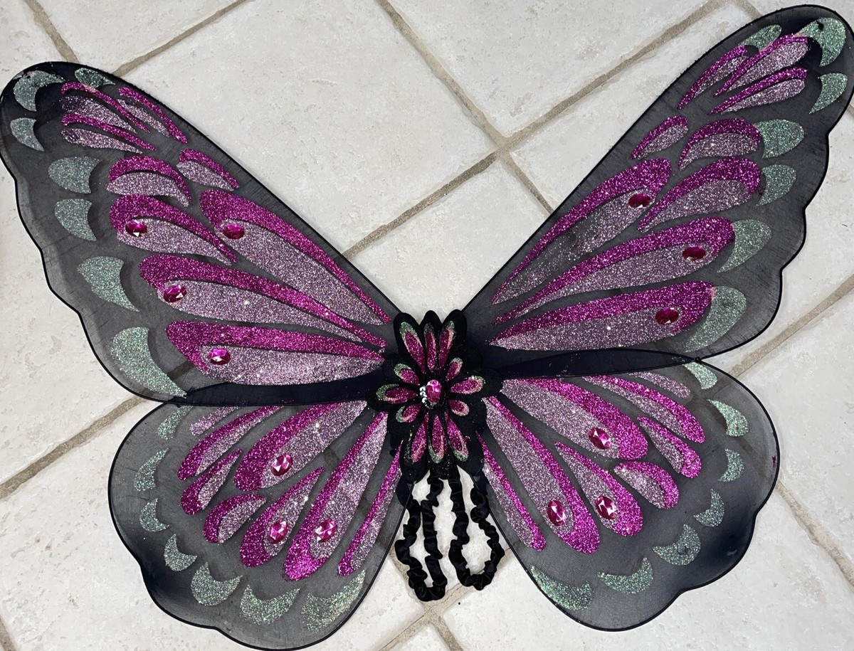 BUTTERFLY WINGS PINK SHIMMERING COSTUME ACCESSORY 28” | eBay