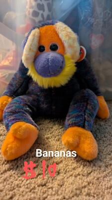 Ty Beanie BUDDY Plush BANANAS the Monkey~ NWMT