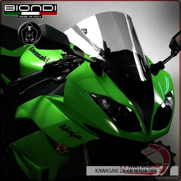 CUPOLINO PARABREZZA MOTO PER KAWASAKI NINJA ZX10R 2008> TRASPARENTE BIONDI ZX6R - Immagine 2 di 4