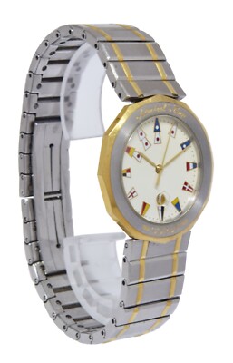 Corum Admirals Cup 18k Yellow Gold/Steel Mens 35mm Quartz Watch