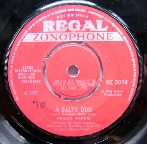 PROCOL HARUM 45 A Salty Dog Long Gone Geek REGAL UK Presse VG+ Dh 105