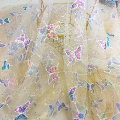 Embroidery Lace New Style Fresh Small Floral Banquet Dress Clothing DIY Fabric