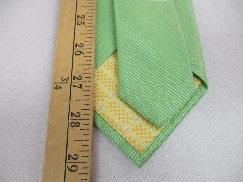 Haines & Bonner of London All Silk Handmade Men's Necktie Green - Image 3 of 4