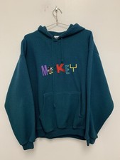 Vintage Disney Mickey and Co Mickey Mouse Fleece Hoodie Blue Large