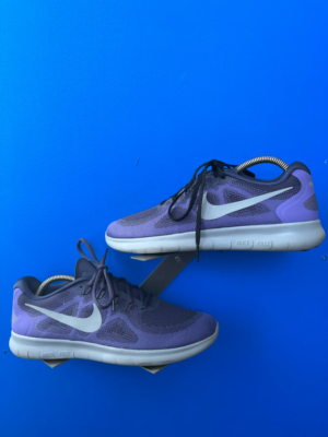 Nike Womens 9 Free RN 2017 Running Shoes Purple Lace Up Low  display picture 1