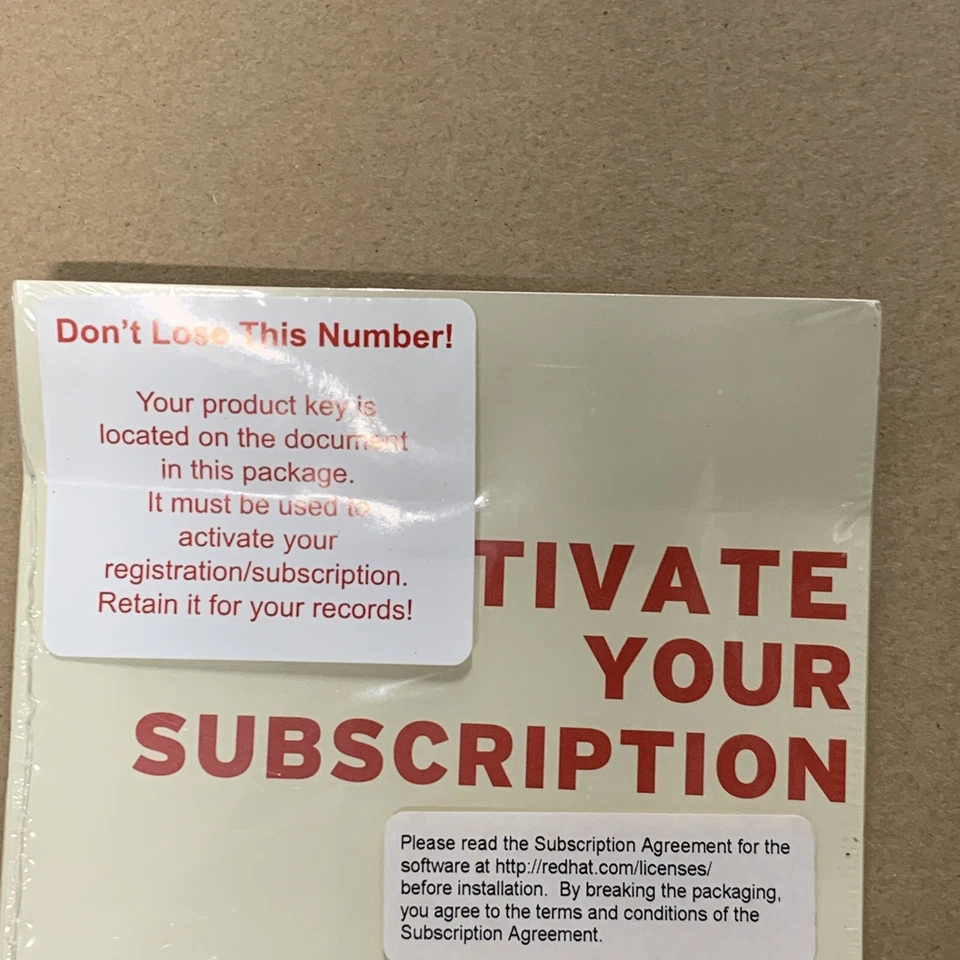 Red Hat Enterprise Linux ES Version 4 for x86 AMD64 & Intel EM64T FACTORY SEALED - Image 3 of 4