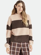 Brixton Madero Chunky Knit Sweater Rose Dust XL