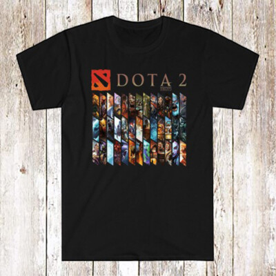 DOTA 2 Heroes Men's Black Size S-5XL