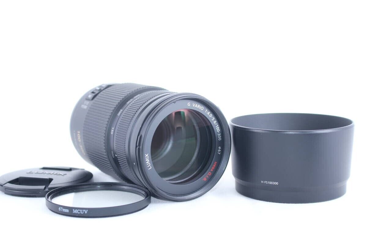 PANASONIC LUMIX G VARIO 100-300mm f4-5.6 Black lens with Cap PANASONIC LUMIX G VARIO 100-300mm f4-5.6 Black lens with Cap