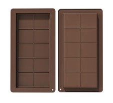 2x 10 Cell Viral Dubai Chocolate Bar Silicone Moulds Deep Candy Bar Molds