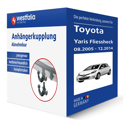 Westfalia Anhängerkupplung abnehmbar für TOYOTA Yaris Fliessheck Typ XP9 AHK