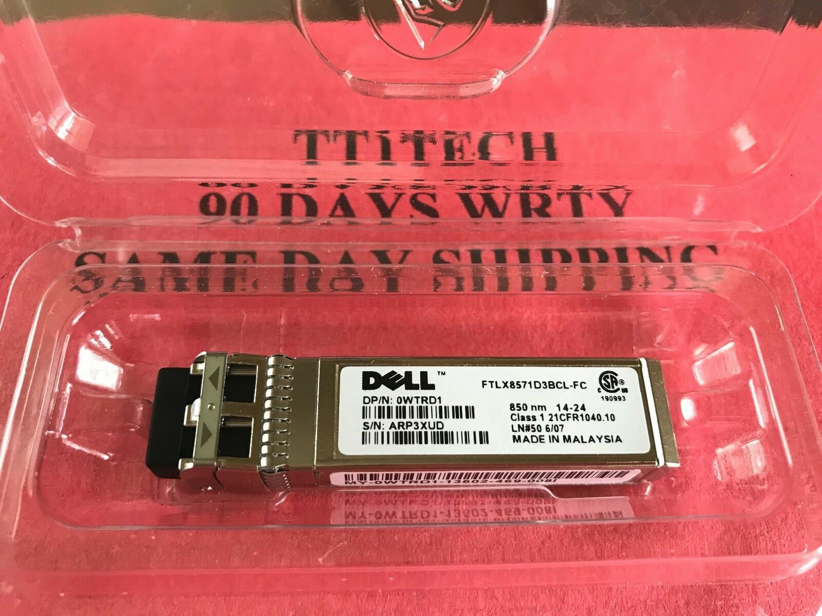 Dell GP10GSFP1S WTRD1 0WTRD1 10G SFP10GSR 10gbasesr transceiver