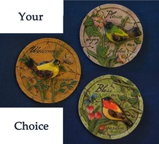 Greeting’s to Your Garden Phases on Cement Wall Plaque Indoor /Outdoor Decor