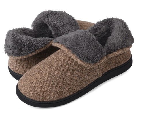 Mens Comfy Fuzzy Ankle High Slippers Memory Foam Booties Outdoor House Shoes - Picture 11 of 14