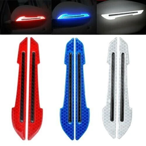 FITS VOLKSWAGEN REFLECTIVE STRIP CARBON FIBER CAR SIDE MIRROR VISIBLITY