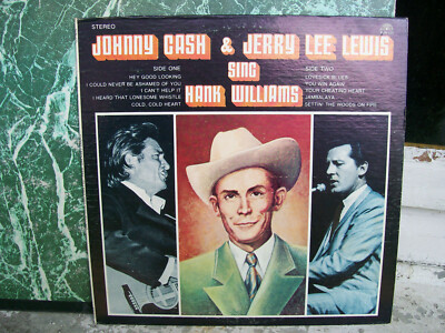 Johnny Cash & Jerry Lee Lewis Sing Hank Williams - Vinyl LP - Sun-125 Nashville
