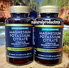  2 Magnesium Potassium Citrate   120 Tablets Citrato de Magnesio y Potasio