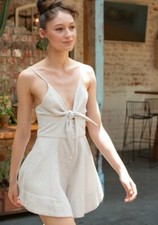 Shona Joy Women's Tie Front Playsuit. Size 8