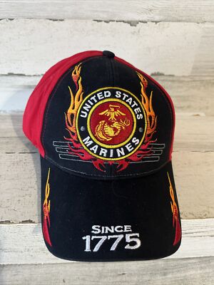 United States Marines Since 1775 Strap Back light Flames