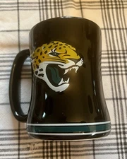 Boelter Brands NFL 14oz Ceramic Relief Sculpted Mug (1) Jacksonville Jaguars