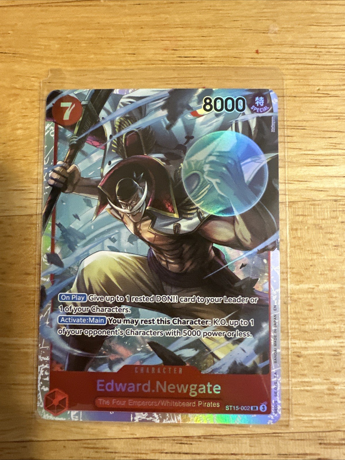 • Edward.Newgate • ST15-002 SR Starter Deck 15 RED Holo Foil One Piece TCG NM
