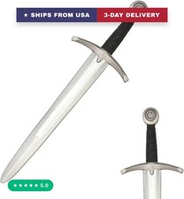 21 Inch Medieval Viking Cosplay Toy Sword, Knight Short Sword Prop, Safe Fake Fo