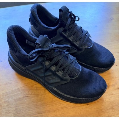 Adidas Pureboost 22 Mens Triple Black Running Shoes HP3131 Size 10