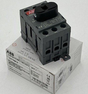 NEW!! ABB OT16F3 Switch Disconnector 3-pole Front Operated 16A - 1SCA104811R1001