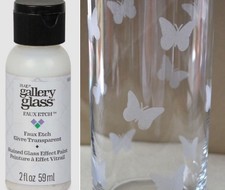 Gallery Glass: Faux Etch &mdash; Beautiful Frosted/Etched Glass Effect Paint, by Plaid