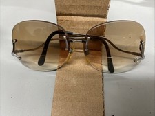 Vintage Fashion Designer Womens Tinted Lens Rimless Eyeglasses 70  s 80  s Scrap 
