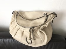 Gucci gucci draped gathered leather hobo Schultertasche Leder Creme 