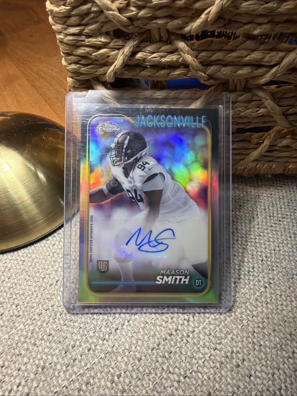 Maason Smith Topps Chrome Rookie Autographs Variations #RAMSM Base