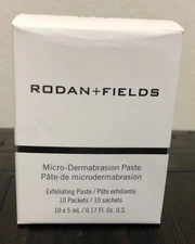 Rodan Fields Micro-Dermabrasion Paste Facial Exfoliator 10 Packets New in Box