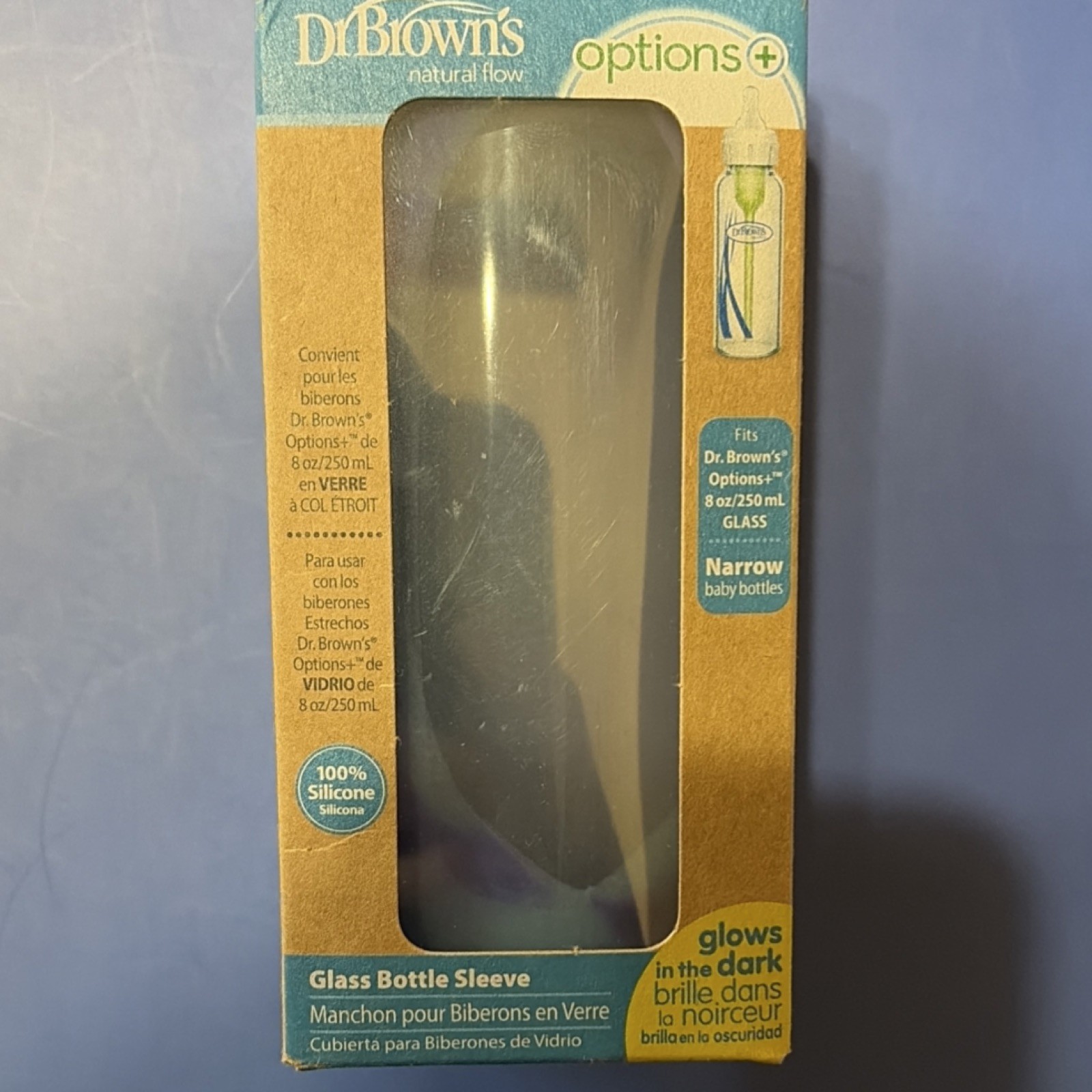 Dr. Brown's Options+ Glass Bottle Sleeve for 8oz/250mL Narrow Bottles