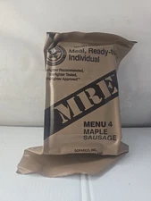 Military MRE Menu 4 Maple Sausage