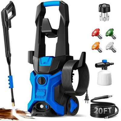 #ad Power washers for Home 4 Quick Connect Nozzles amp; Adjustable Soap Tank Washer... $95.13