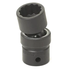 Grey Pneumatic 2118U 1/2" Drive x 9/16" Standard Universal Impact Socket, 12 Pt