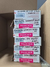 LOT OF 6 BOXES OF MIX INTEL XEON CPU USE   
