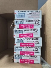 LOT OF 6 BOXES OF MIX INTEL XEON CPU USE!!!!!