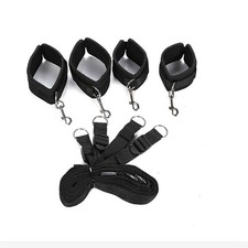 Bed Restraint Straps Set for Adults  Adjustable Wrist  Ankle Cuffs Bondage Kit