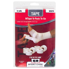 Mueller MTape Athletic Tape Pack: 1-1/2 in. x 30 ft. White 6-pack