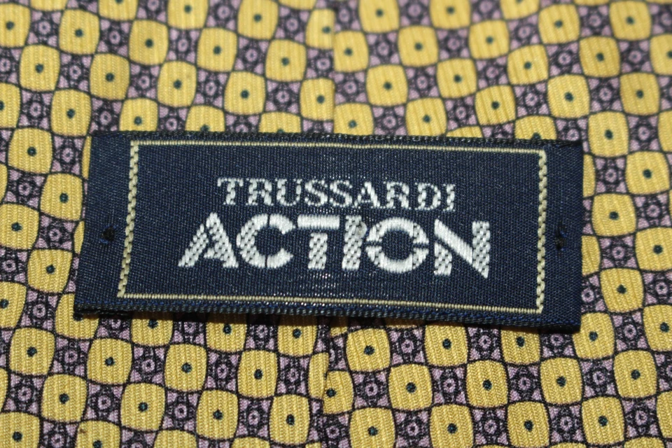 Corbata de seda TRUSSARDI hecha en Italia F86121 Foto 4 de 4