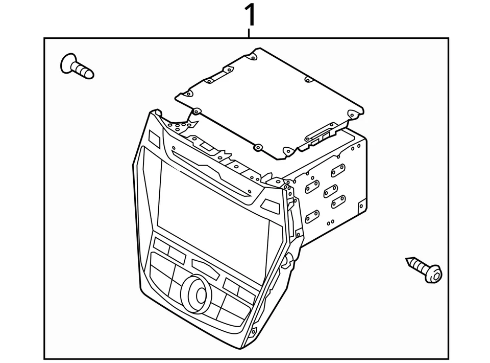 Hyundai Santa Fe 2019 radio de navegación Foto 3 de 4