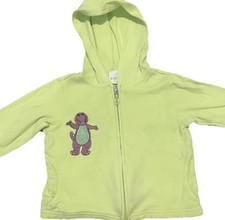 Vintage Barney Children Zip Up Jacket Size 9-12 Month 90s