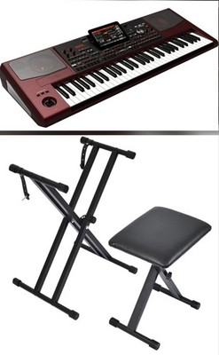 Korg PA1000 Arranger Keyboard w/ soft Case + New Stand & Bench